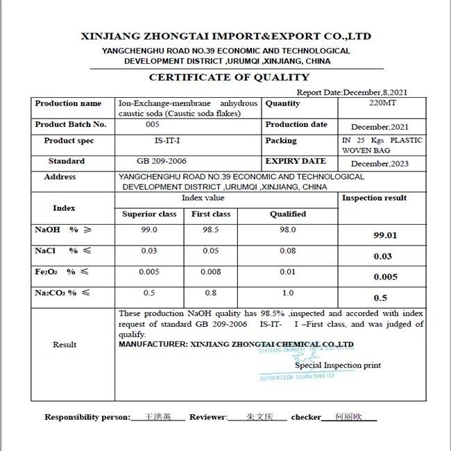 NaOH Sodyum Kostik Soda Kokusuz 1310-73-2 Sodyum Siyanür Üretimi