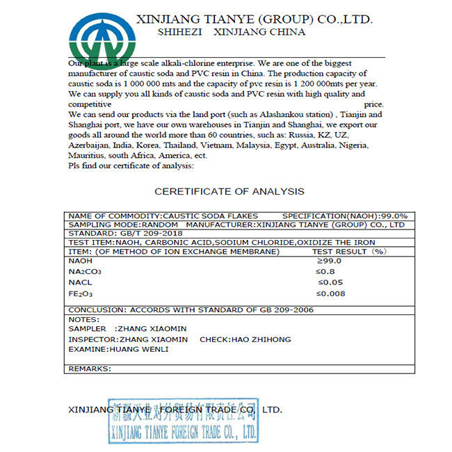 Cilt Bakımında Çözünür Alkali% 99 Kostik Soda Gevreği Sodyum Hidroksit NaOH CAS 1310-73-2